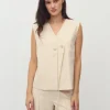 Alfonsina-M Blazer Vest - Zand
