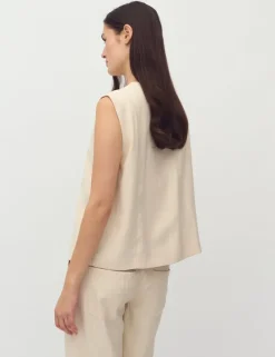 Alfonsina-M Blazer Vest - Zand