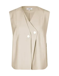 Alfonsina-M Blazer Vest - Zand