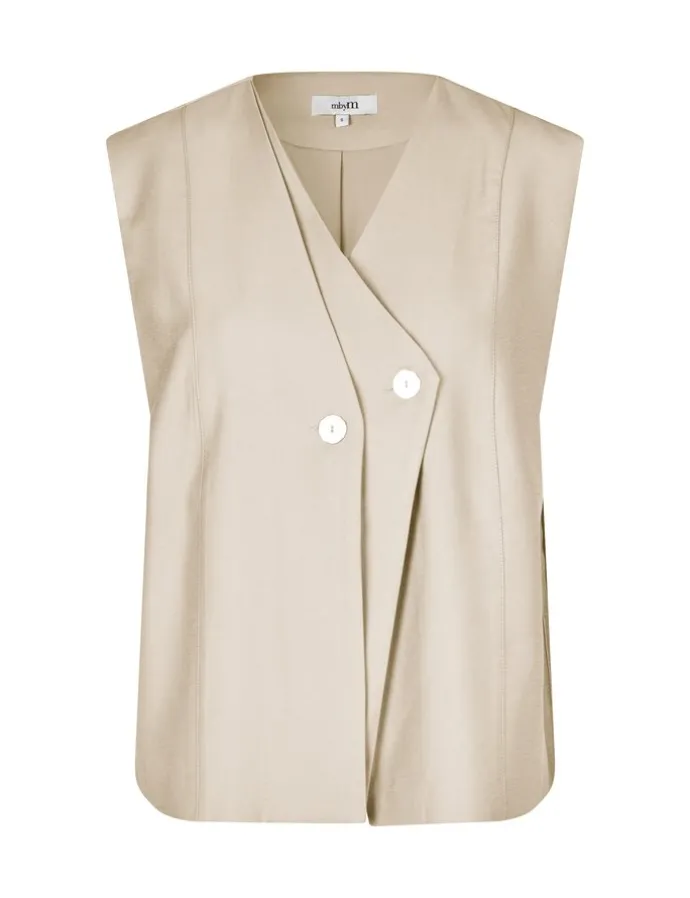 Alfonsina-M Blazer Vest - Zand