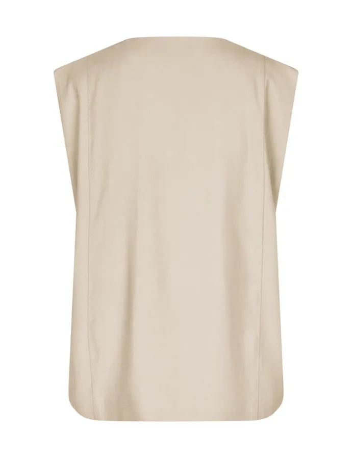 Alfonsina-M Blazer Vest - Zand