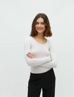 Anna GG Basic Top - Optical White