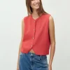 Basia-M Gebreide Top - Rood