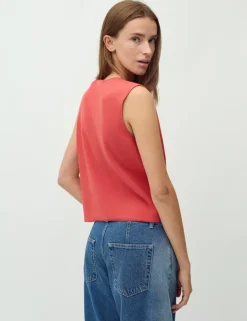 Basia-M Gebreide Top - Rood