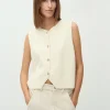Basia-M Gebreide Top - Sugar