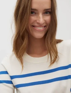 Carla-M Gebreide Trui - Blauw
