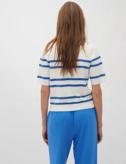 Carla-M Gebreide Trui - Blauw