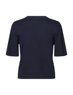 Carla-M Gebreide Trui - Donkerblauw