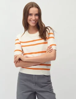 Carla-M Gebreide Trui - Oranje