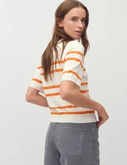 Carla-M Gebreide Trui - Oranje