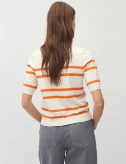 Carla-M Gebreide Trui - Oranje