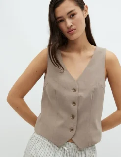 Flanna-M Vest - Zand