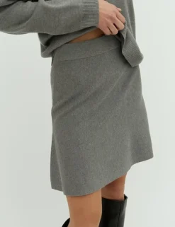 Folami-M Knit Skirt - Grijs