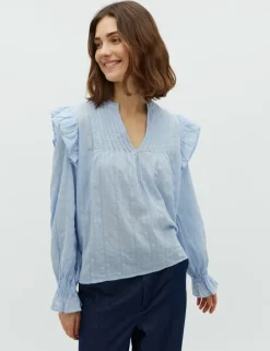 Gemala LS-M Blouse - Blauw