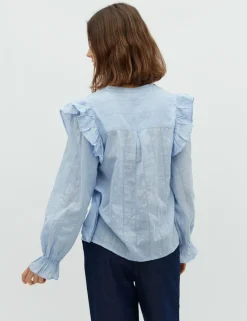 Gemala LS-M Blouse - Blauw