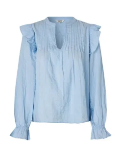 Gemala LS-M Blouse - Blauw