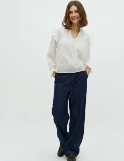 Gemala LS-M Blouse - Wit