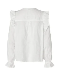 Gemala LS-M Blouse - Wit