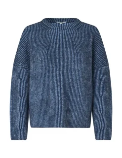 Gillian Contrast-M Knit - Donkerblauw