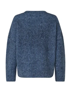 Gillian Contrast-M Knit - Donkerblauw