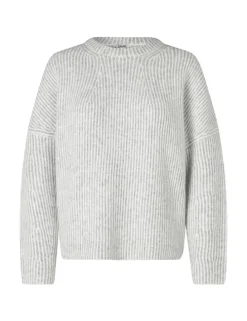 Gillian Contrast-M Knit - Lichtgrijs