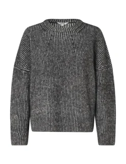 Gillian Contrast-M Knit - Zwart