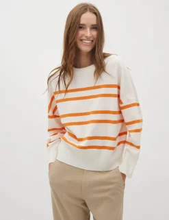 Gillian-M Gebreide Trui - Oranje