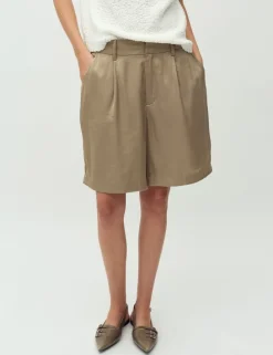 Guri-M Satin Shorts - Zand