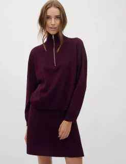 Joely-M Knit Jumper - Bordeaux
