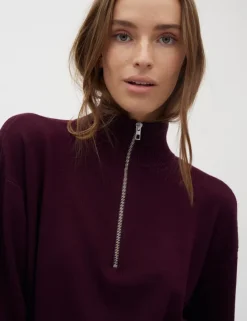 Joely-M Knit Jumper - Bordeaux