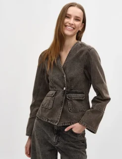Liandra-M Denim Jacket - Bruin
