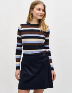 Minnie Rib-knit Top - Blauw