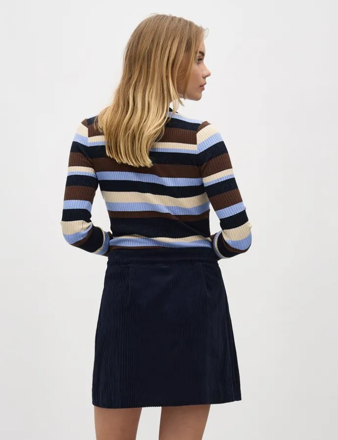 Minnie Rib-knit Top - Blauw