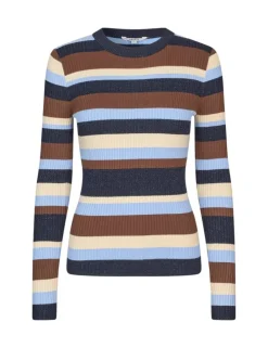 Minnie Rib-knit Top - Blauw