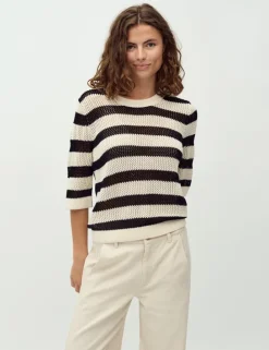 Neale-M Knitted T-shirt - Gestreept