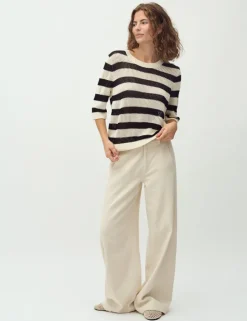 Neale-M Knitted T-shirt - Gestreept