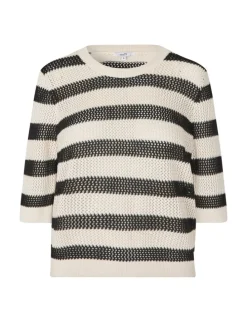 Neale-M Knitted T-shirt - Gestreept