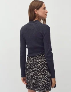 Paoula-M Knitted Blouse - Grijs