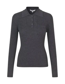 Paoula-M Knitted Blouse - Grijs