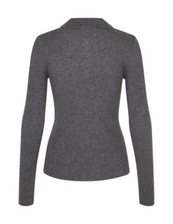 Paoula-M Knitted Blouse - Grijs