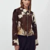 Pre-order Joline-M Cow Leather Jacket - Print