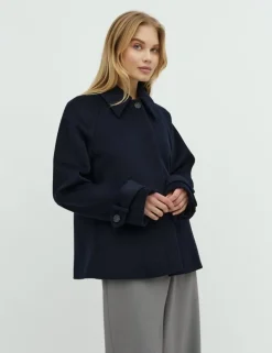 Tary-M Wool Jacket - Donkerblauw