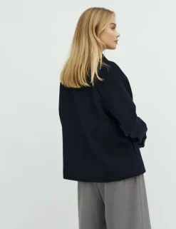 Tary-M Wool Jacket - Donkerblauw